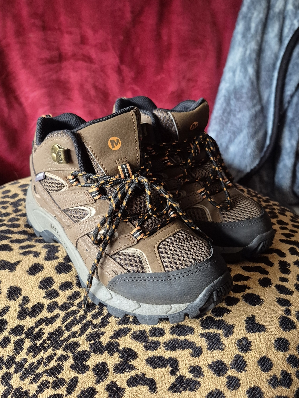 Merrell Kids Brown and Black Hiking Sneakers